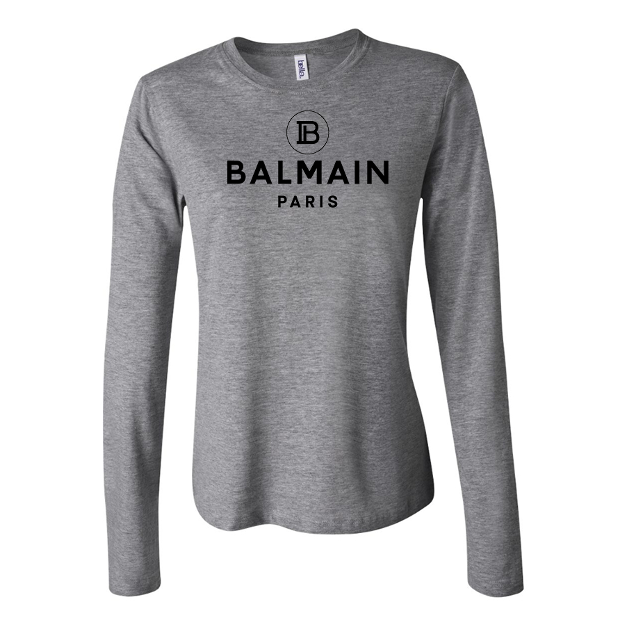 Women's Balmain Paris  Long Sleeve T-Shirt