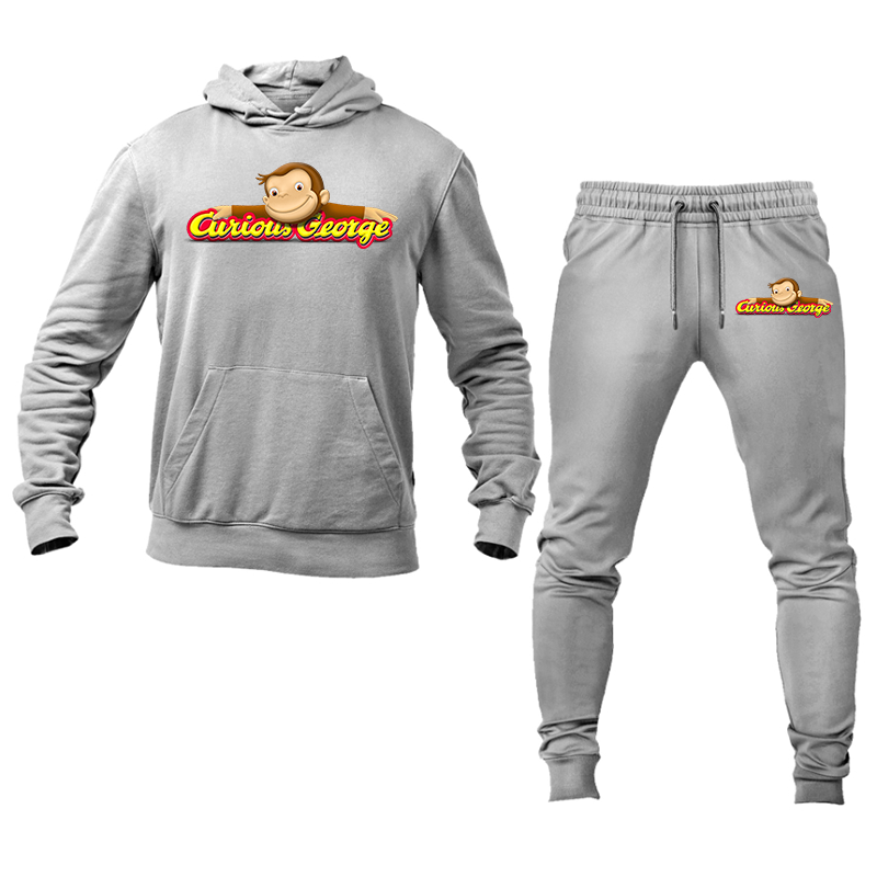 Men's  Curious George Hoodie and Joggers Set