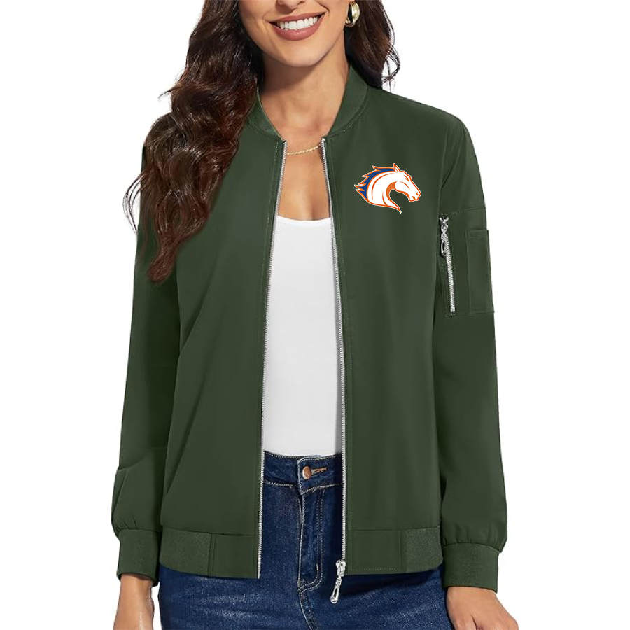 Women's Texas Arlington Mavericks  Premium Bomber Jacket with Polished Detailing and Functional Sleeve Pocket Modern Luxury Outerwear