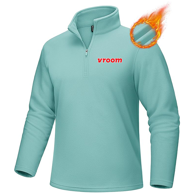 Men's Vroom MAGCOMSEN  Quarter-Zip Pullover Polar Fleece Sweatshirt Stand Collar Long Sleeve Shirt for Men Thermal Winter Fall