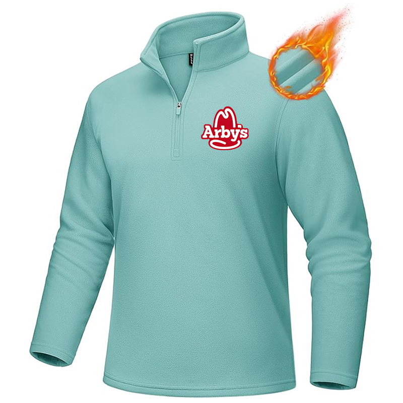 Men's Arbys  MAGCOMSEN  Quarter-Zip Pullover Polar Fleece Sweatshirt Stand Collar Long Sleeve Shirt for Men Thermal Winter Fall