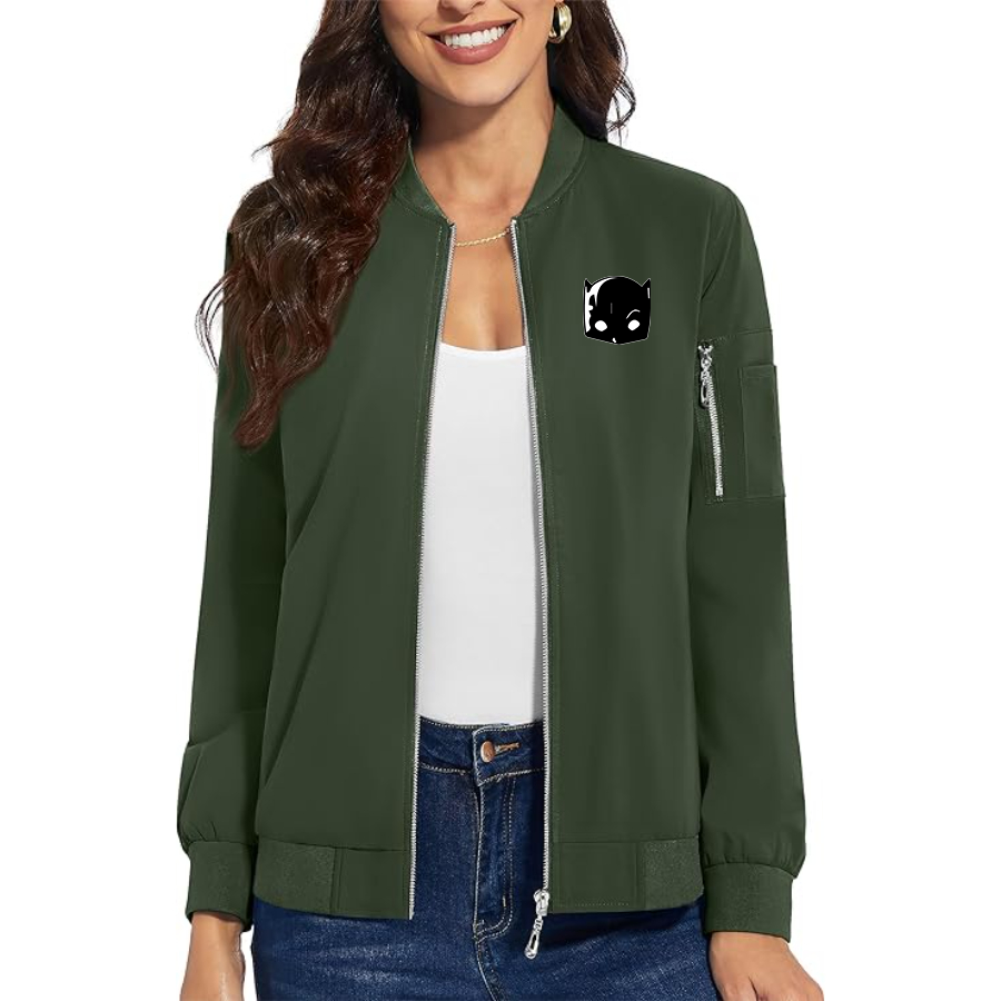 Women's Hellcat Premium Bomber Jacket with Polished Detailing and Functional Sleeve Pocket Modern Luxury Outerwear