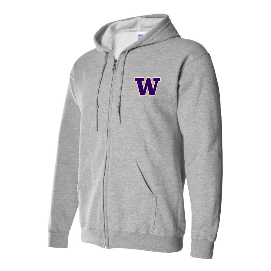 Men's Washington Huskies Full Zip Hoodie