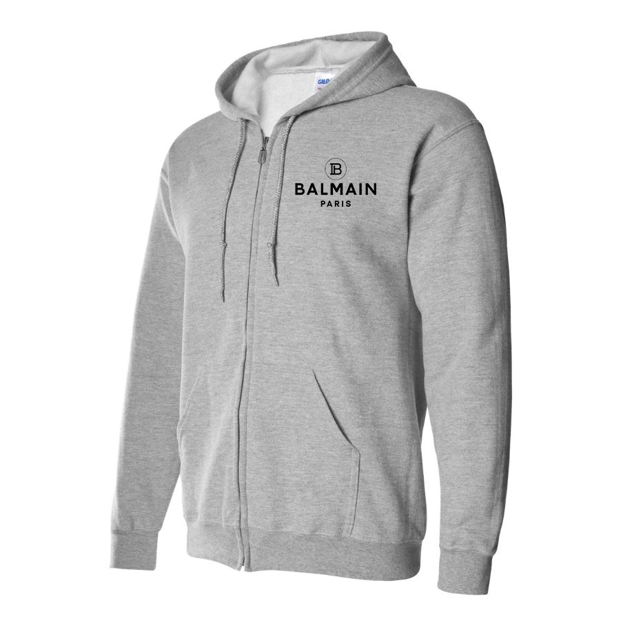 Men's Balmain Paris  Full Zip Hoodie