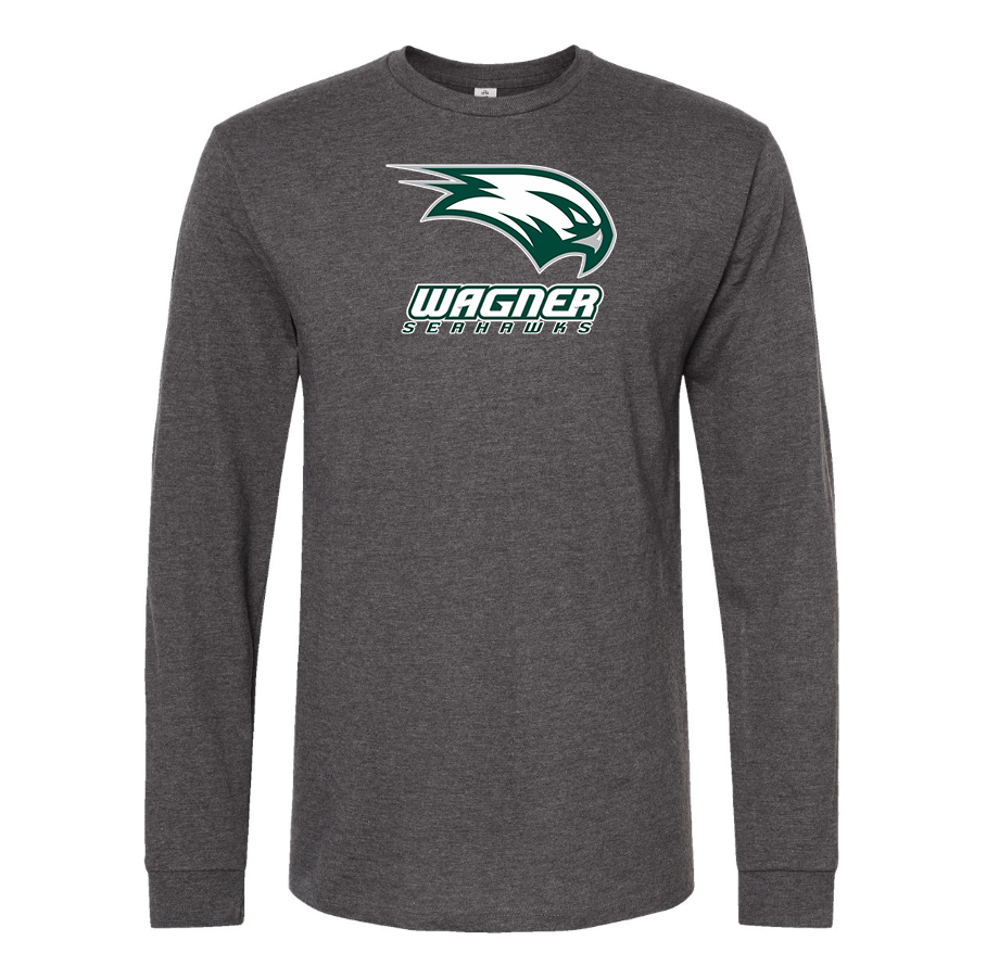 Men's Wagner Seahawks Cotton Long Sleeve T-Shirt