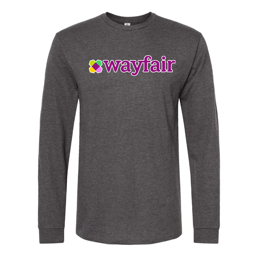 Men's Wayfair Cotton Long Sleeve T-Shirt