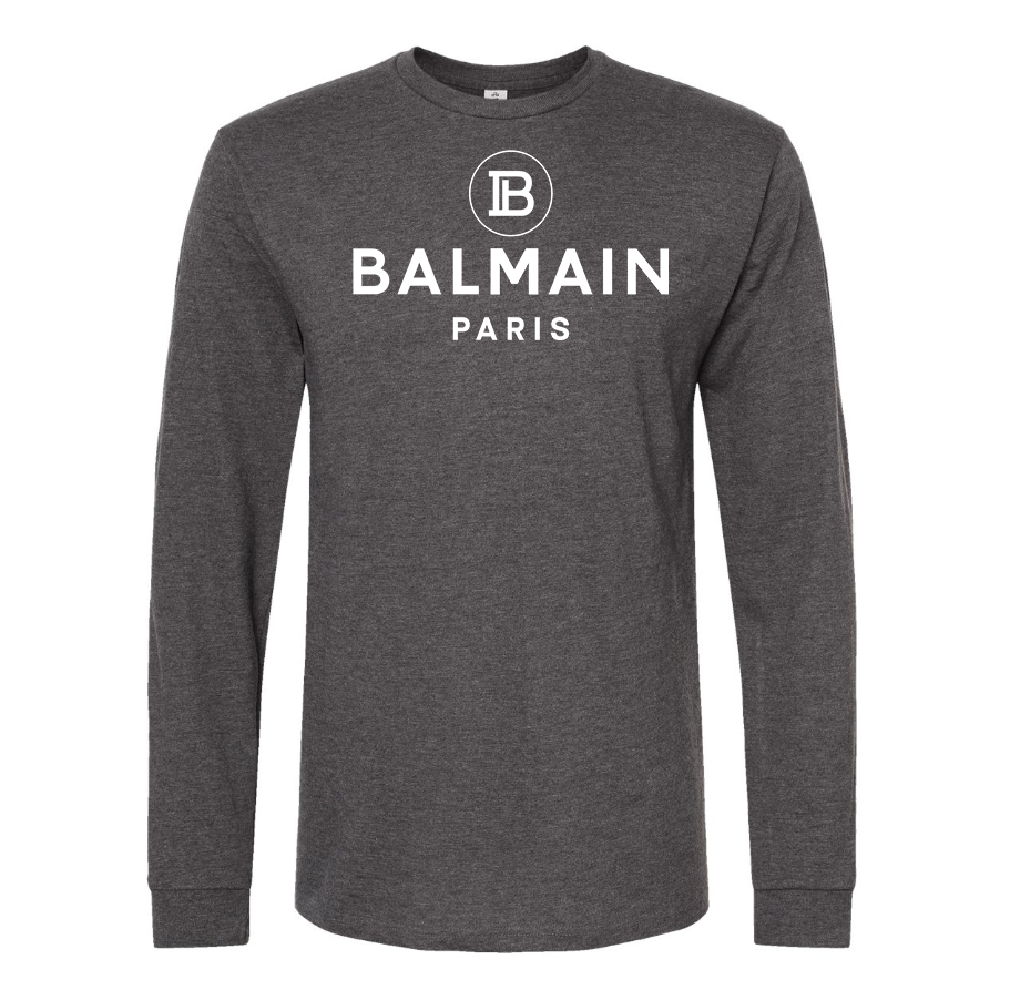 Men's Balmain Paris  Cotton Long Sleeve T-Shirt