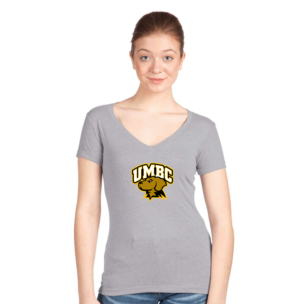 Women's UMBC Retrievers Next Level Ideal V-Neck T-Shirt