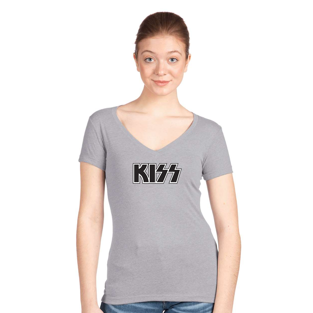 Women's  Kiss Next Level Ideal V-Neck T-Shirt