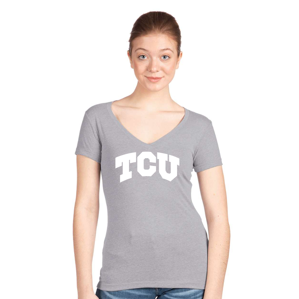 Women's TCU Horned Frogs Next Level Ideal V-Neck T-Shirt