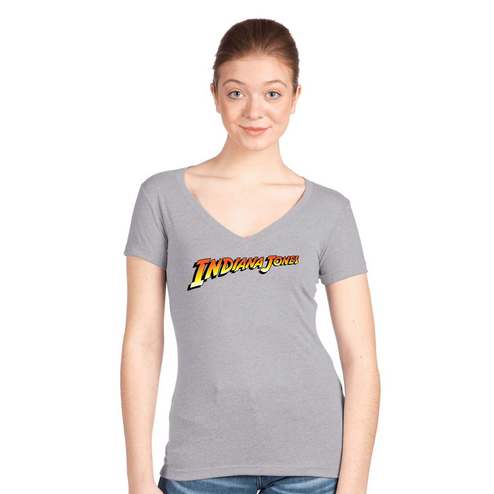 Women's Indiana Jones   Next Level Ideal V-Neck T-Shirt