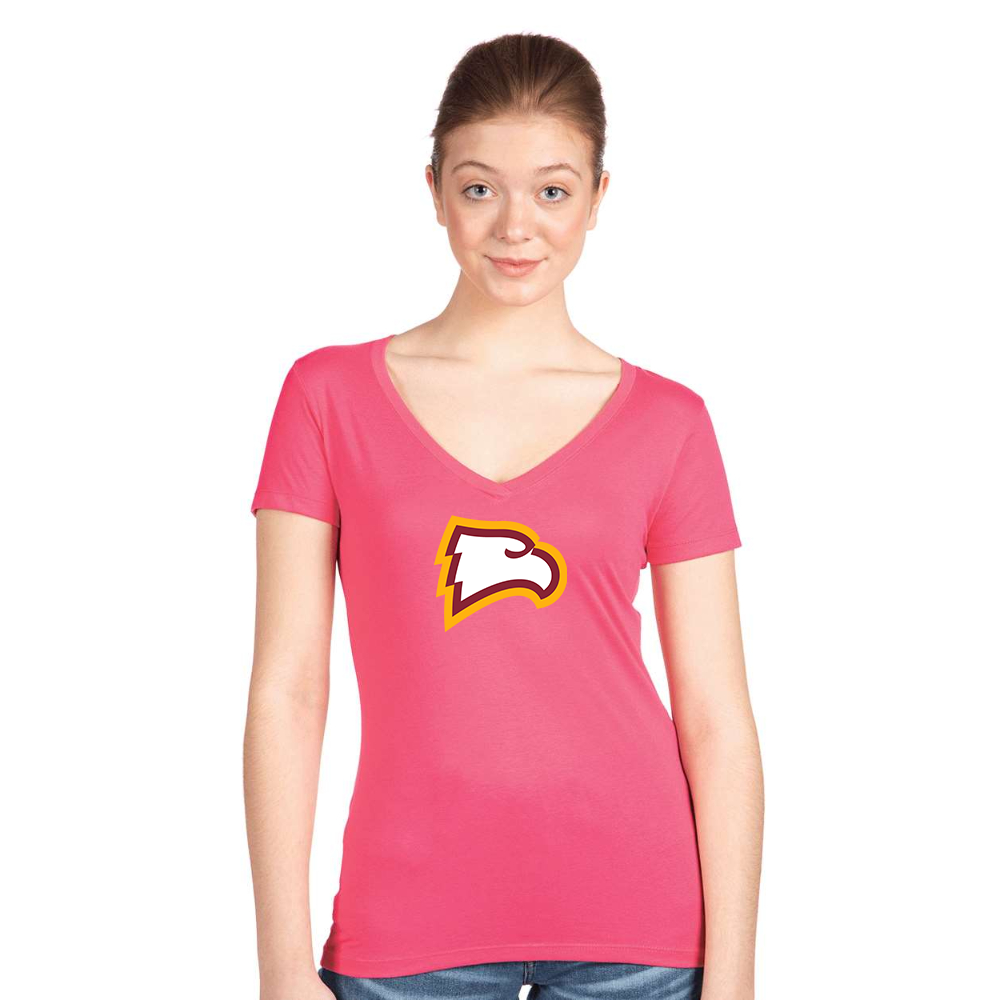 Women's Winthrop Eagles  Next Level Ideal V-Neck T-Shirt