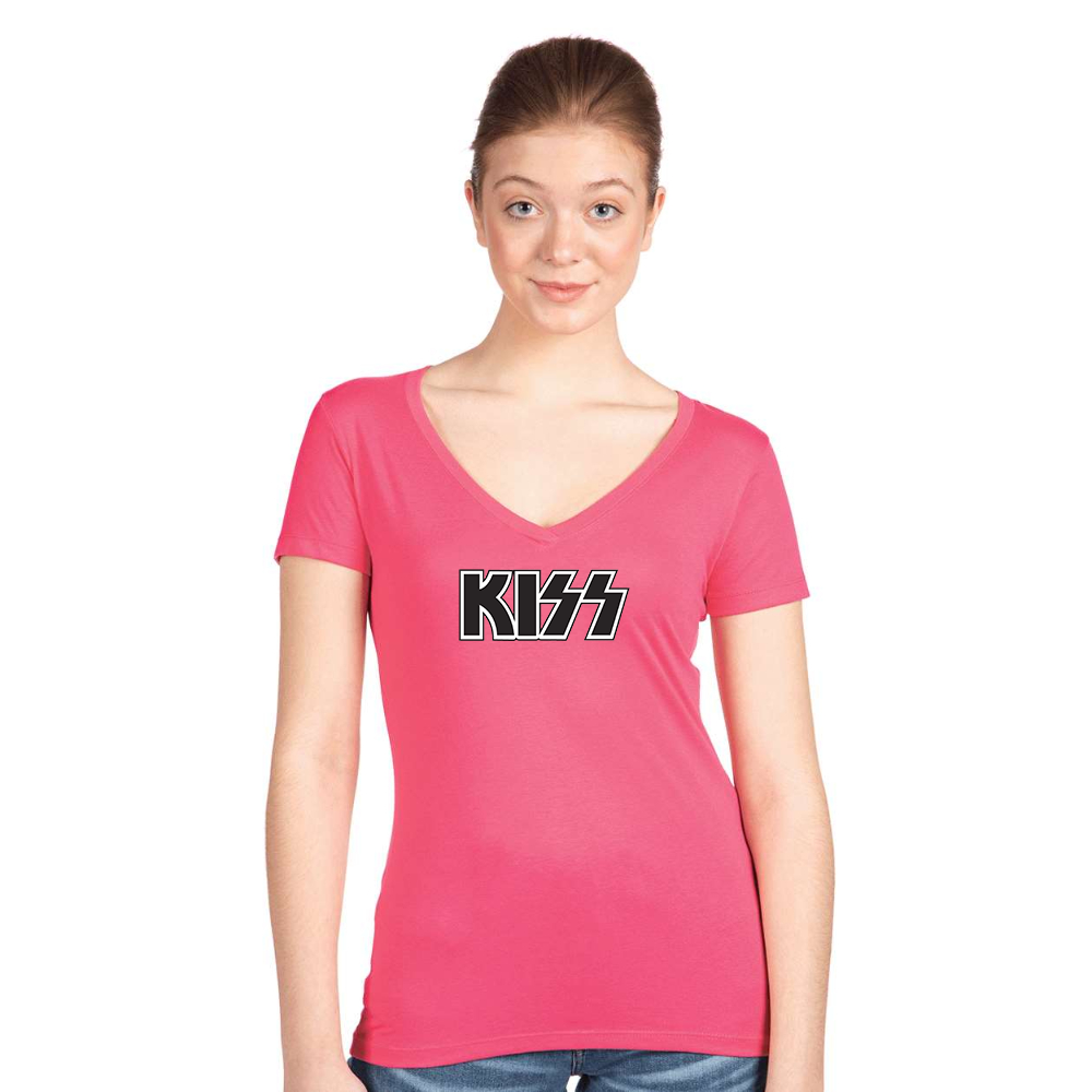 Women's  Kiss Next Level Ideal V-Neck T-Shirt