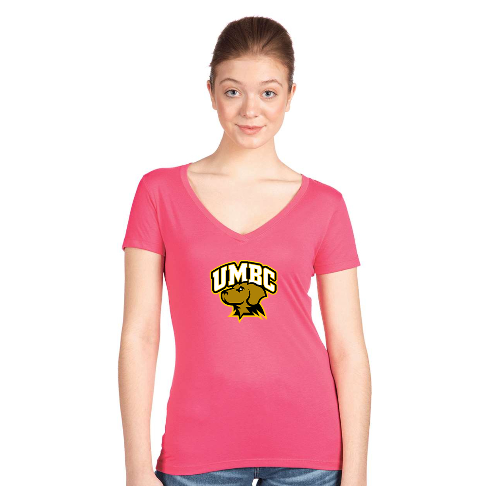 Women's UMBC Retrievers Next Level Ideal V-Neck T-Shirt