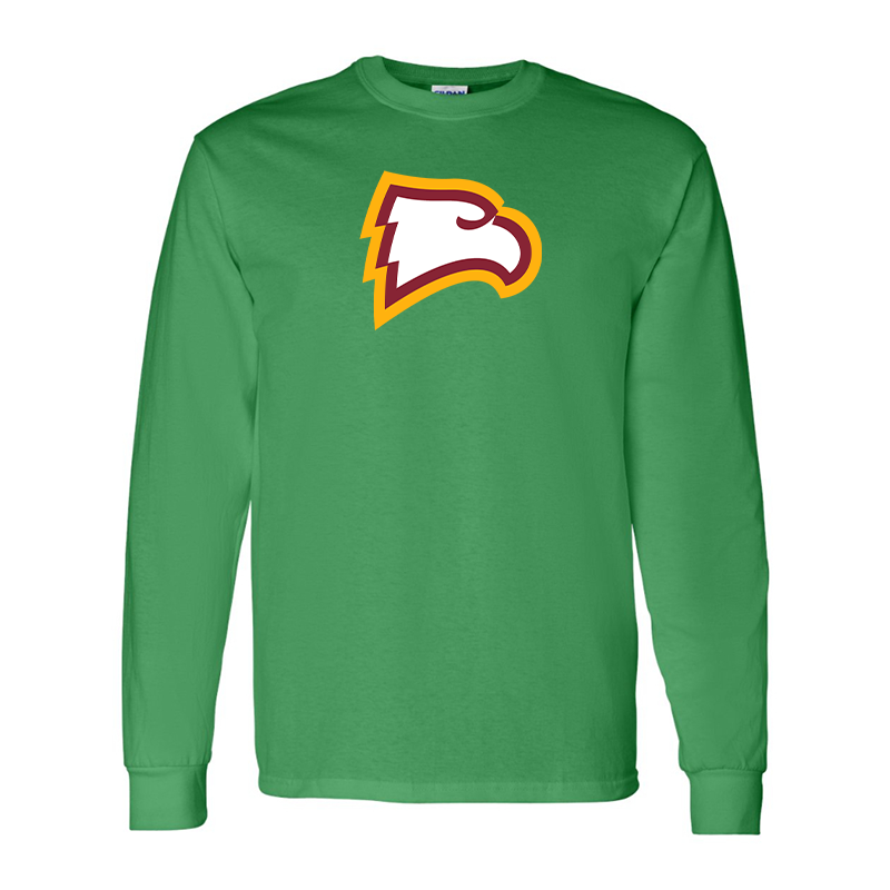 Men's Winthrop Eagles  Gildan Heavy Cotton Long Sleeve T-Shirt