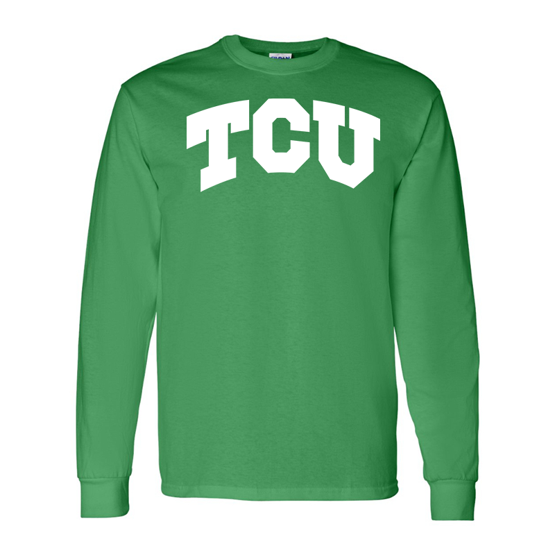 Men's TCU Horned Frogs Gildan Heavy Cotton Long Sleeve T-Shirt