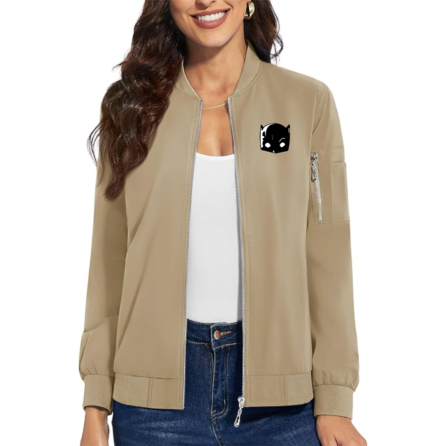 Women's Hellcat Premium Bomber Jacket with Polished Detailing and Functional Sleeve Pocket Modern Luxury Outerwear