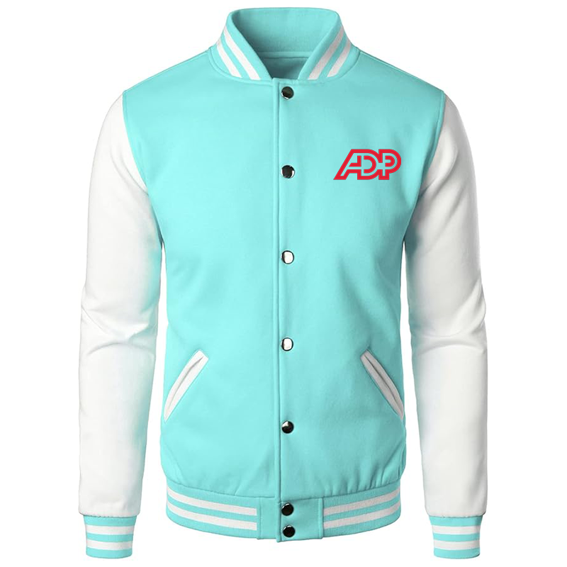 Men’s ADP Varsity Baseball Jacket Cotton Blend Letterman Jackets