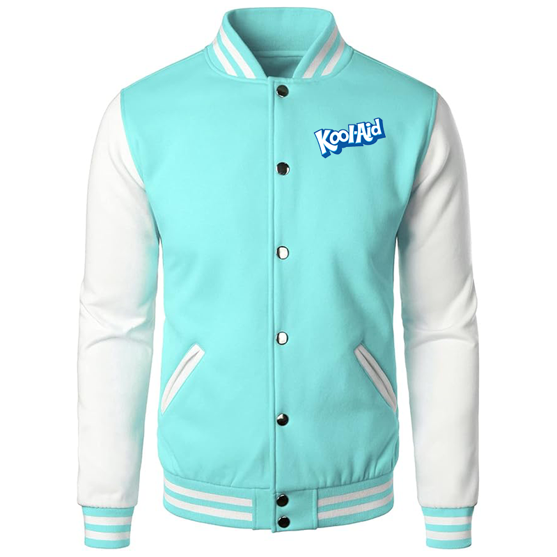 Men’s Kool-Aid Varsity Baseball Jacket Cotton Blend Letterman Jackets