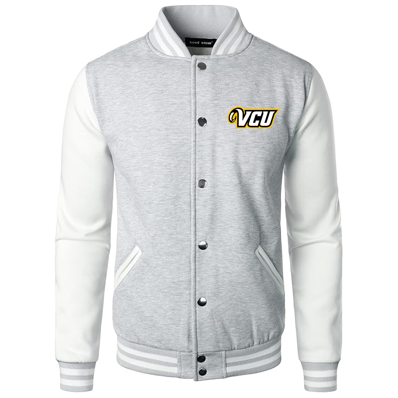 Men’s Virginia Commonwealth Rams Varsity Baseball Jacket Cotton Blend Letterman Jackets