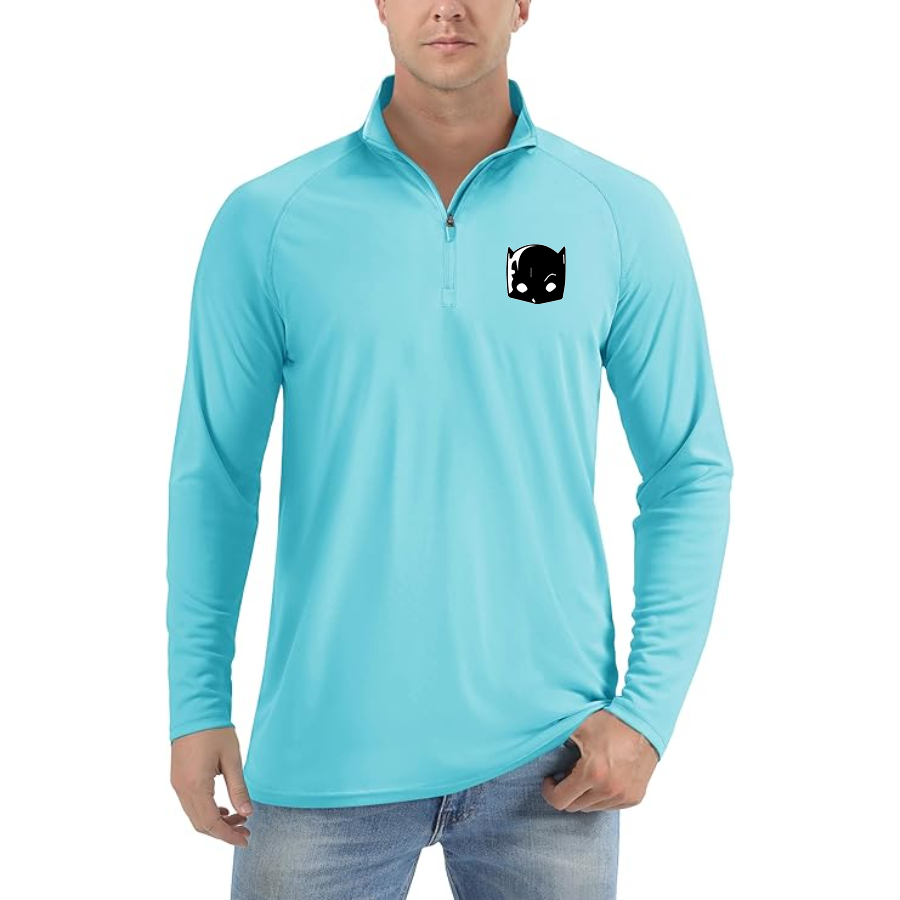 Men's Hellcat Lightweight Quarter-Zip Athletic Shirt Long Sleeve Performance Wear