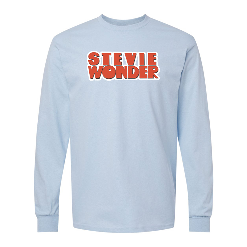 Men's Stevie Wonder  Gildan Heavy Cotton Long Sleeve T-Shirt