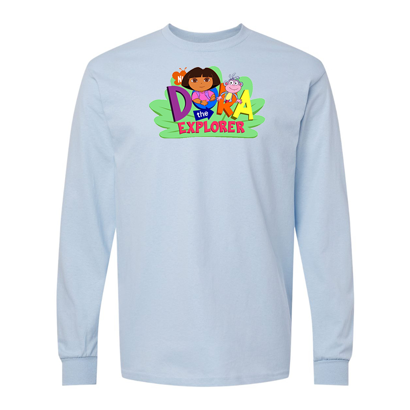 Men's Dora the Explorer Gildan Heavy Cotton Long Sleeve T-Shirt