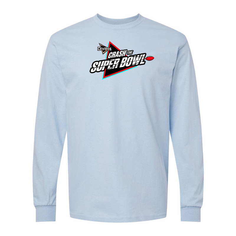 Men's Crash the Super Bowl Gildan Heavy Cotton Long Sleeve T-Shirt