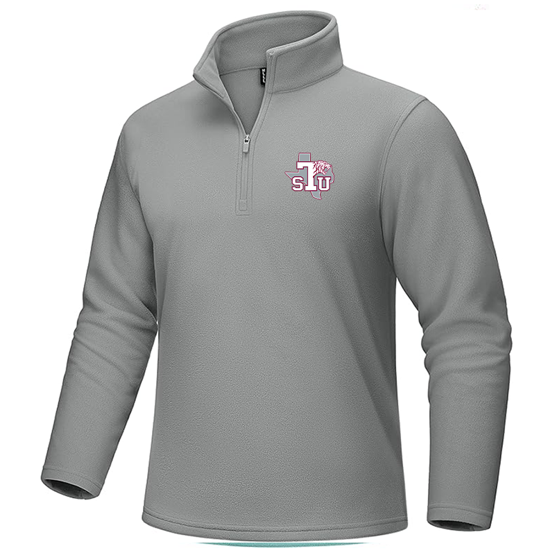 Men's Texas Southern Tigers MAGCOMSEN  Quarter-Zip Pullover Polar Fleece Sweatshirt Stand Collar Long Sleeve Shirt for Men Thermal Winter Fall