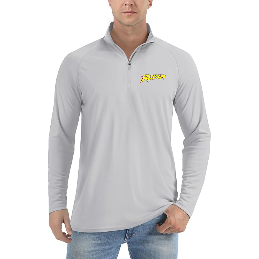 Men's Robin Lightweight Quarter-Zip Athletic Shirt Long Sleeve Performance Wear