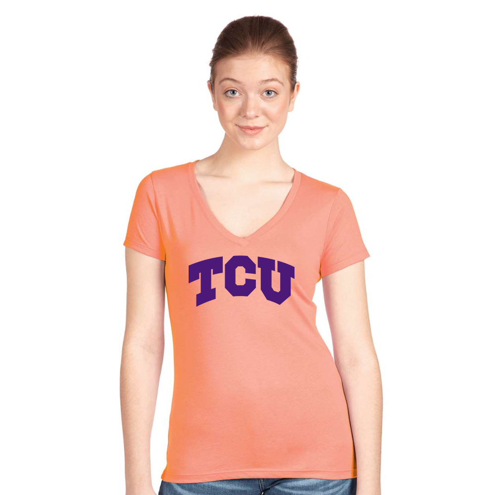 Women's TCU Horned Frogs Next Level Ideal V-Neck T-Shirt