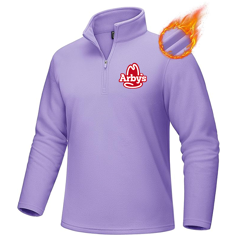 Men's Arbys  MAGCOMSEN  Quarter-Zip Pullover Polar Fleece Sweatshirt Stand Collar Long Sleeve Shirt for Men Thermal Winter Fall