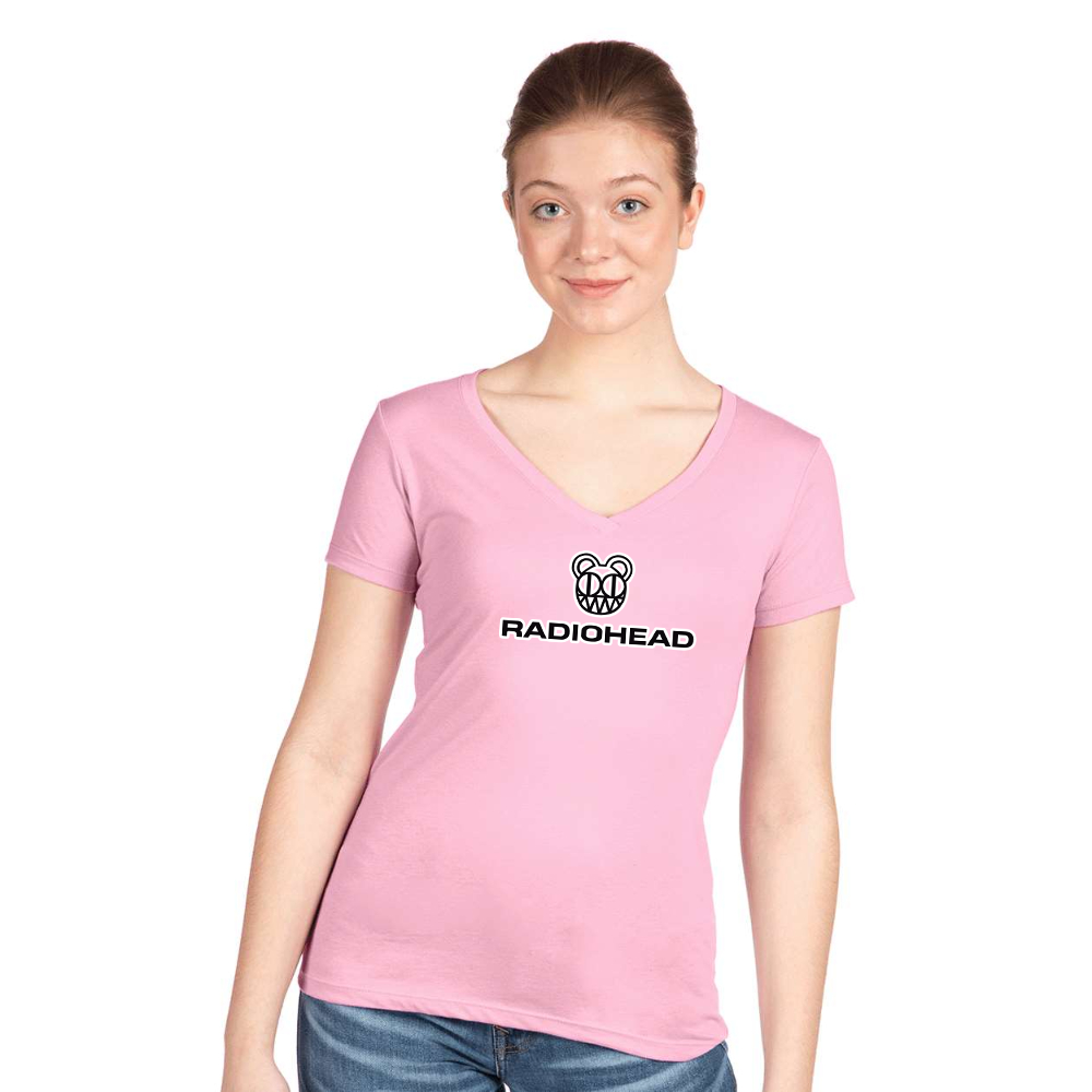 Women's Radiohead  Next Level Ideal V-Neck T-Shirt