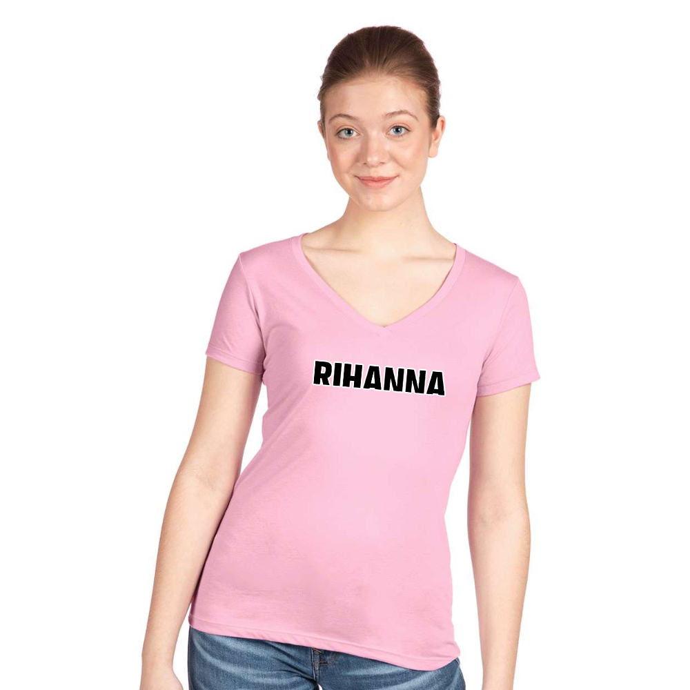 Women's  Rihanna Next Level Ideal V-Neck T-Shirt