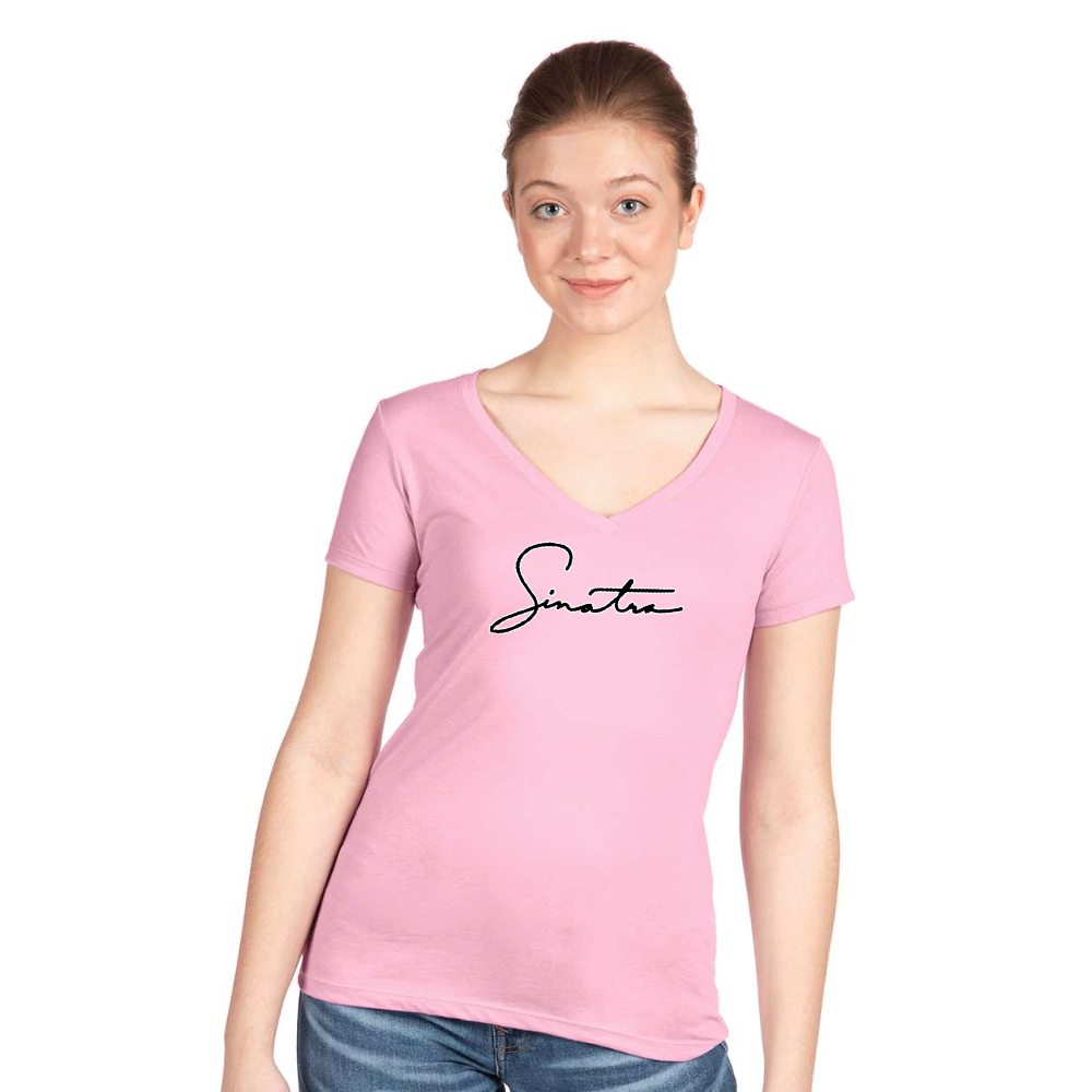 Women's Frank Sinatra Next Level Ideal V-Neck T-Shirt