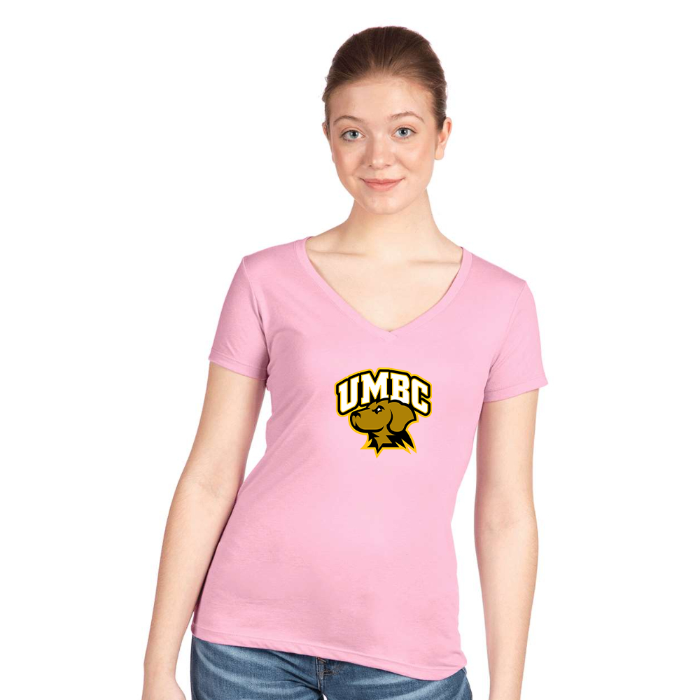 Women's UMBC Retrievers Next Level Ideal V-Neck T-Shirt