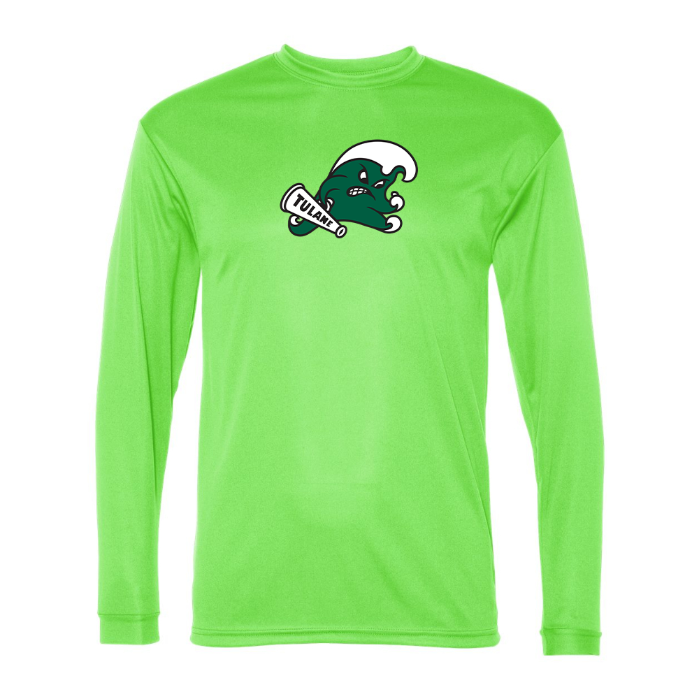 Men's Tulane Green Wave Performance Long Sleeve T-Shirt