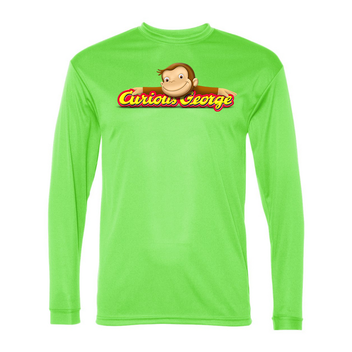 Men's Curious George Performance Long Sleeve T-Shirt