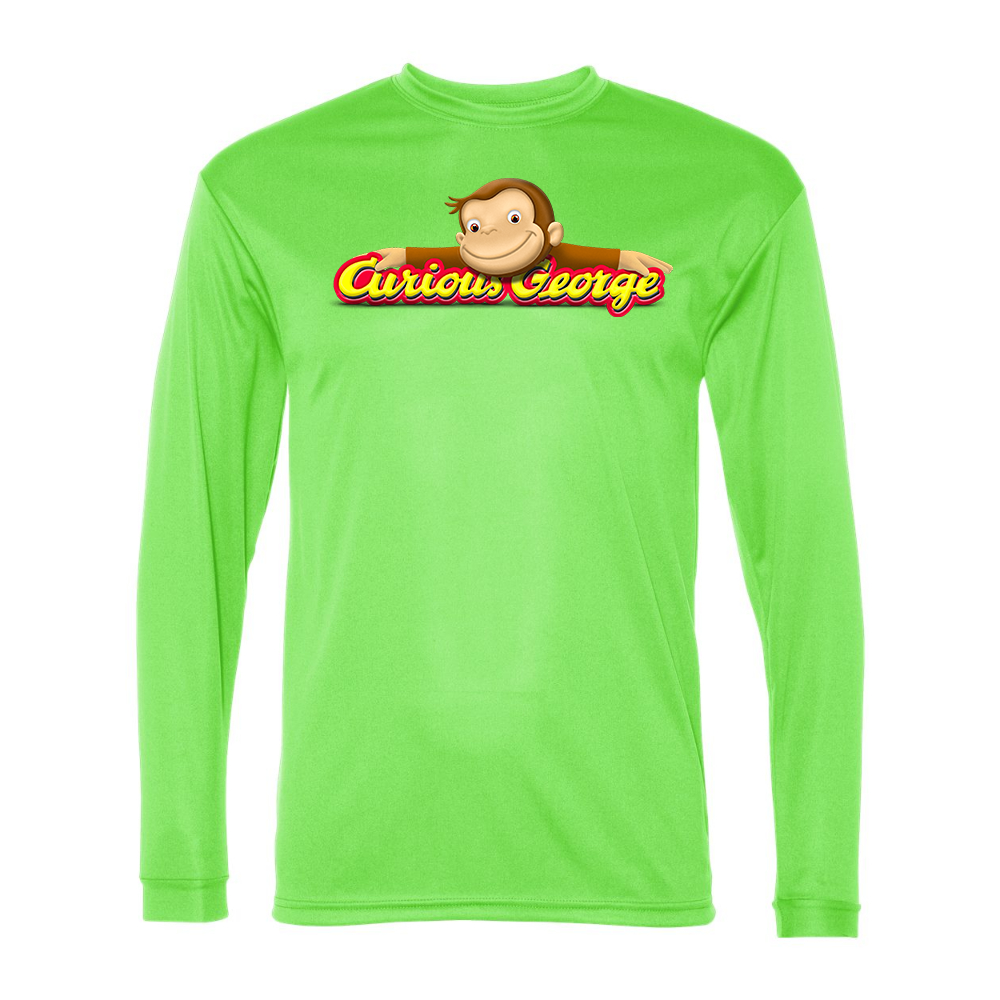 Men's Curious George Performance Long Sleeve T-Shirt