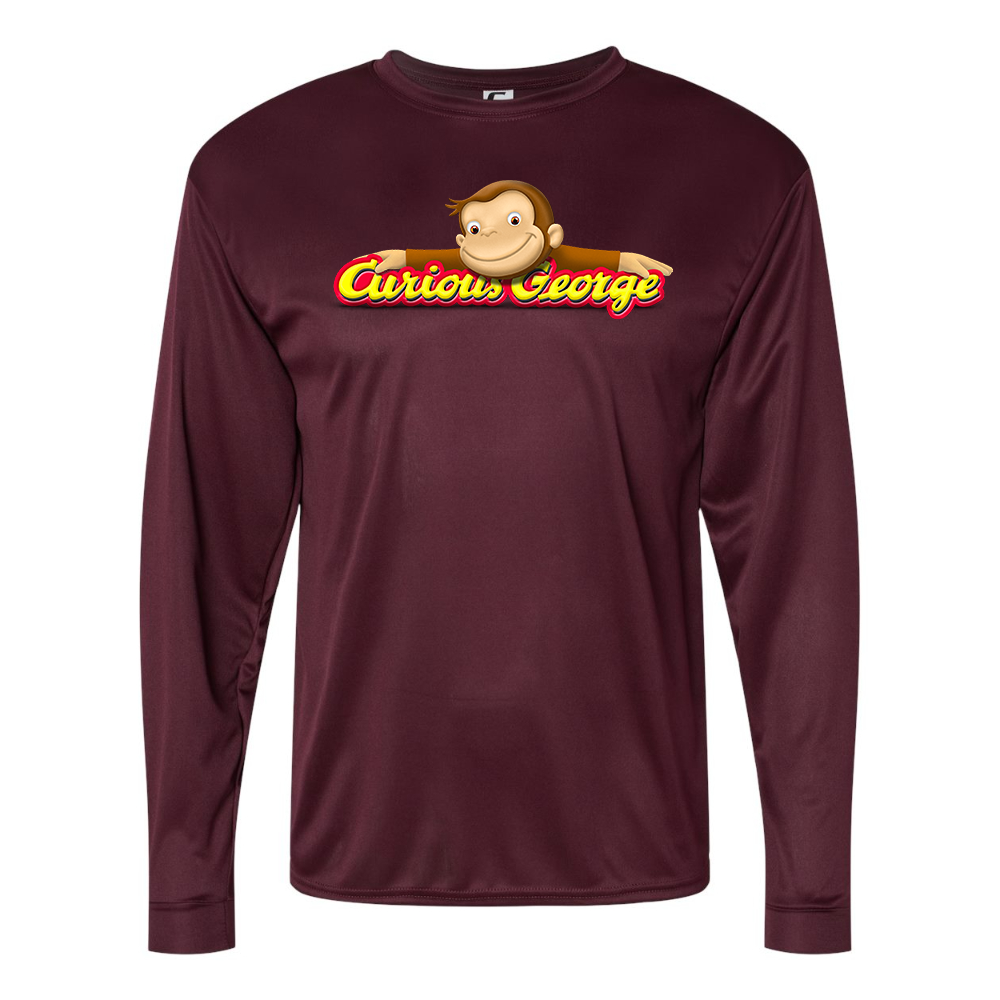 Men's Curious George Performance Long Sleeve T-Shirt