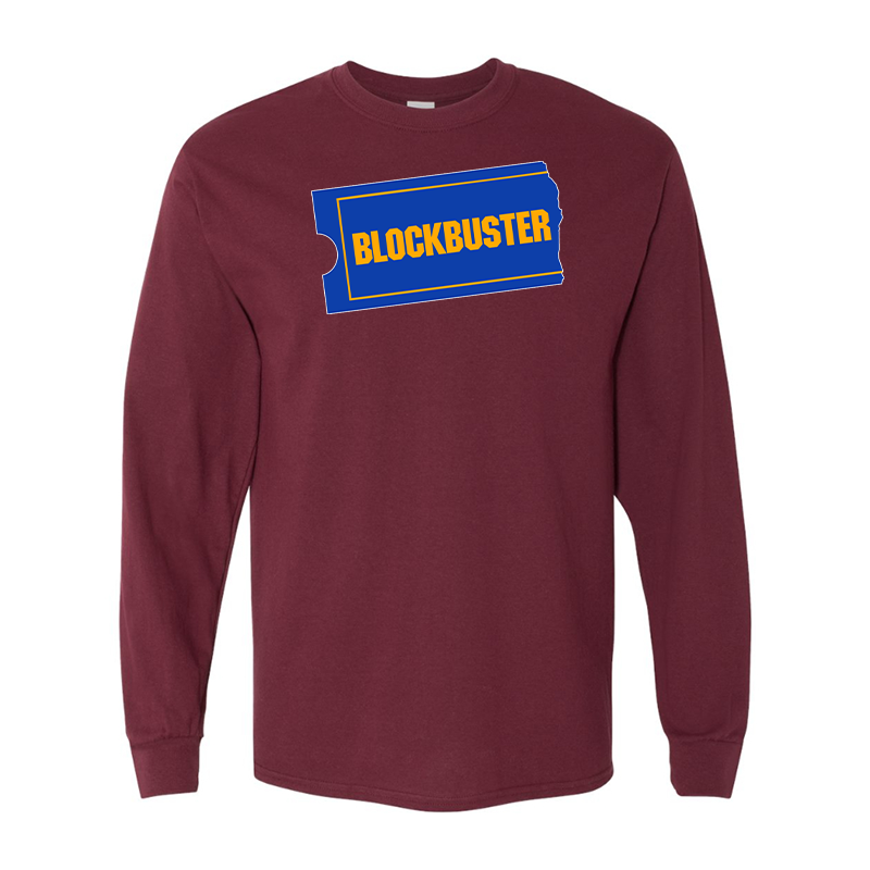 Men's Blockbuster Gildan Heavy Cotton Long Sleeve T-Shirt