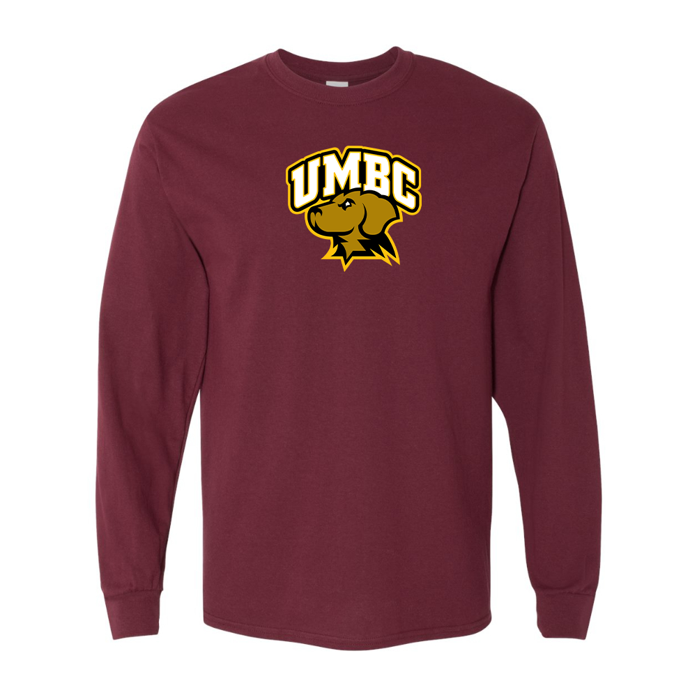 Men's UMBC Retrievers Gildan Heavy Cotton Long Sleeve T-Shirt