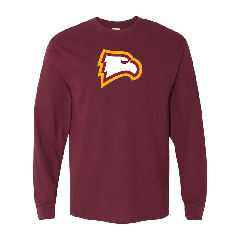 Men's Winthrop Eagles  Gildan Heavy Cotton Long Sleeve T-Shirt