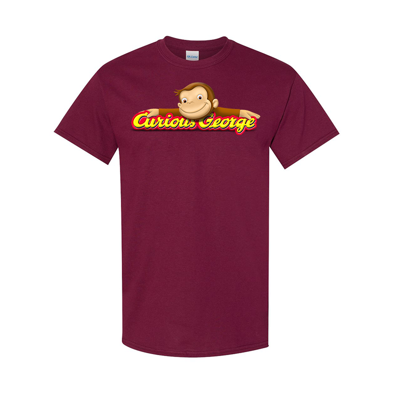 Men's Curious George Gildan Heavy Cotton T-Shirt