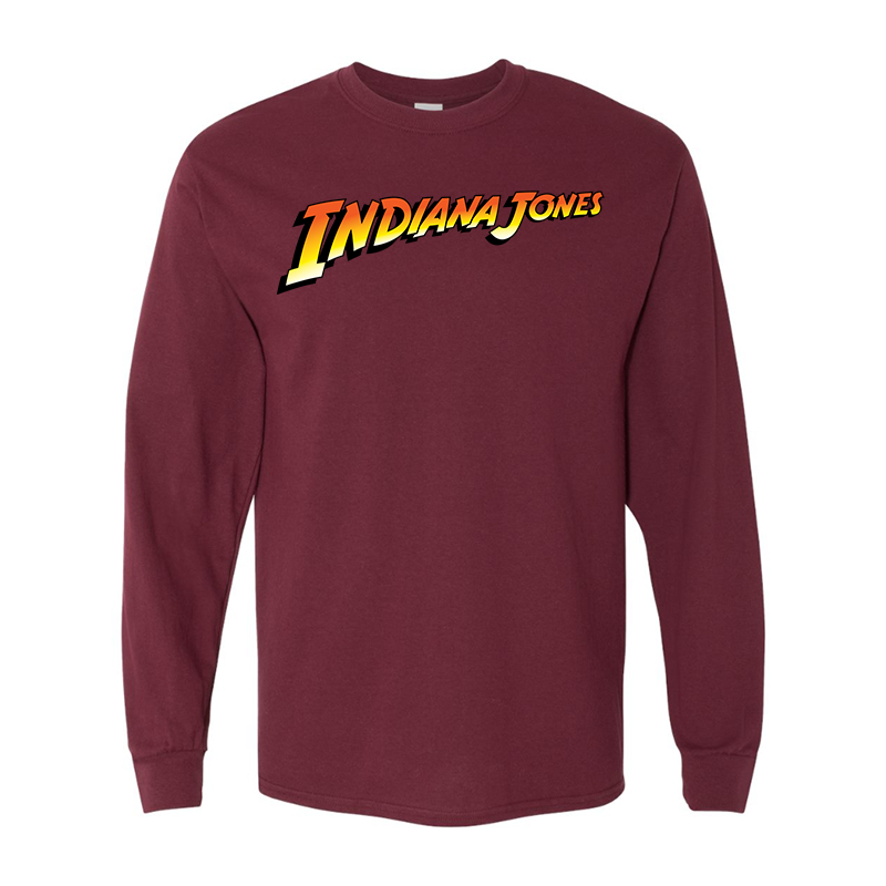 Men's Indiana Jones  Gildan Heavy Cotton Long Sleeve T-Shirt