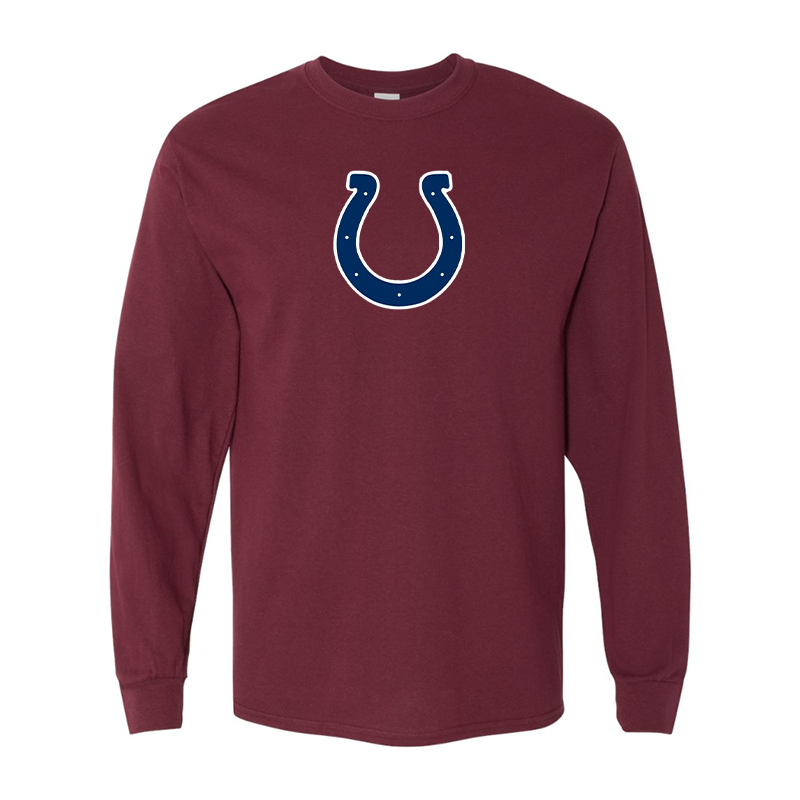 Men's Indianapolis Colts Gildan Heavy Cotton Long Sleeve T-Shirt