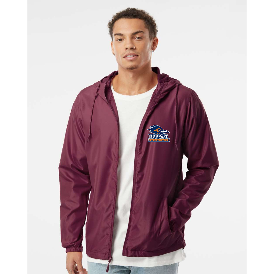 Men's Texas SA Roadrunners Independent Trading Co Lightweight Windbreaker Full-Zip Jacket