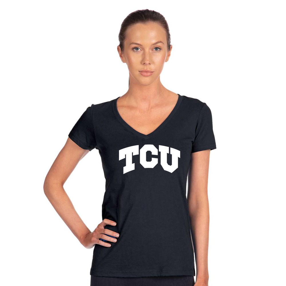 Women's TCU Horned Frogs Next Level Ideal V-Neck T-Shirt