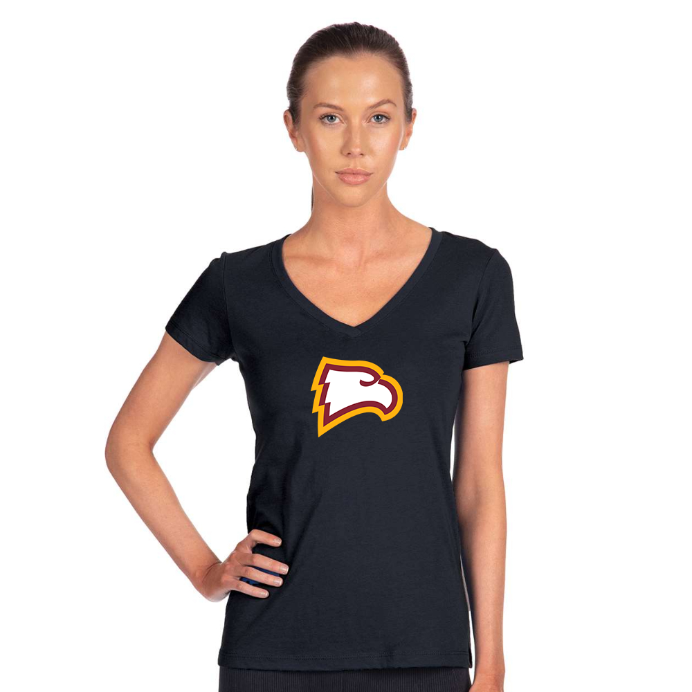 Women's Winthrop Eagles  Next Level Ideal V-Neck T-Shirt