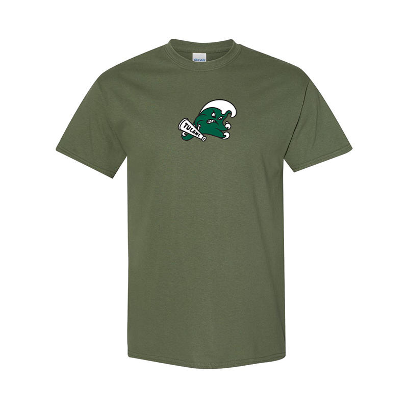 Men's Tulane Green Wave Gildan Heavy Cotton T-Shirt